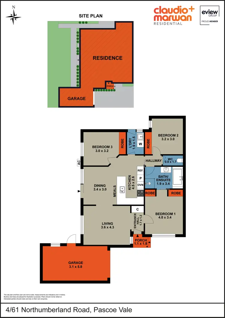 Floorplan of Homely unit listing, 4/61 Northumberland Road, Pascoe Vale VIC 3044