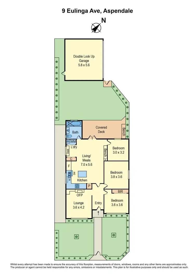 Floorplan of Homely house listing, 9 Eulinga Avenue, Aspendale VIC 3195