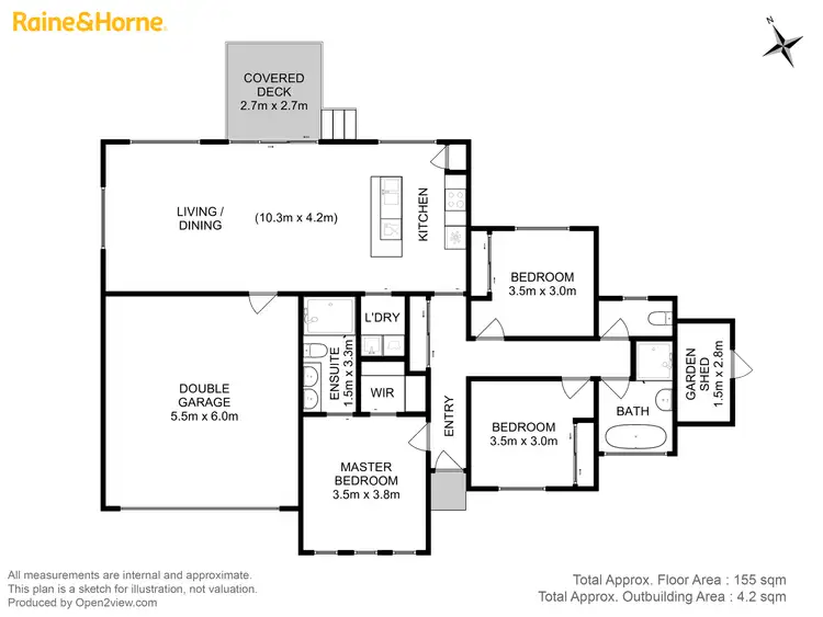 Floorplan of Homely house listing, 9 Heron Crescent, Midway Point TAS 7171