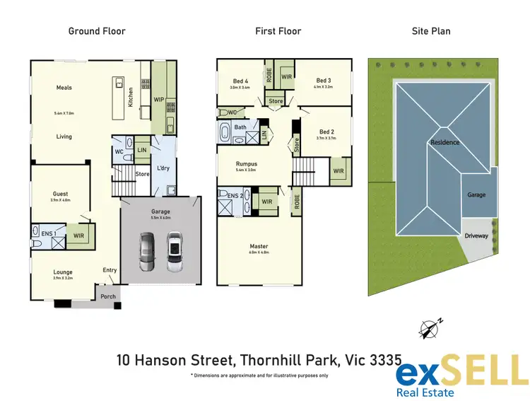 Floorplan of Homely house listing, 10 Hanson Street, Thornhill Park VIC 3335