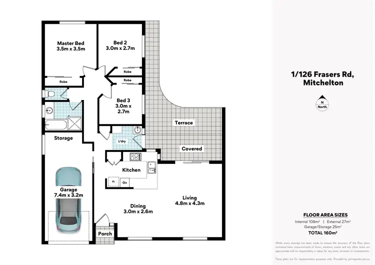 Floorplan of Homely villa listing, 1/126 Frasers Road, Mitchelton QLD 4053