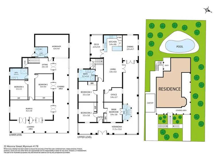 Floorplan of Homely house listing, 22 Akonna Street, Wynnum QLD 4178