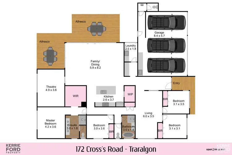 Floorplan of Homely house listing, 172 Cross's Road, Traralgon VIC 3844