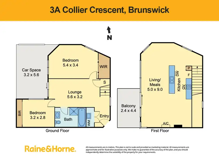 Floorplan of Homely house listing, 3a Collier Crescent, Brunswick VIC 3056