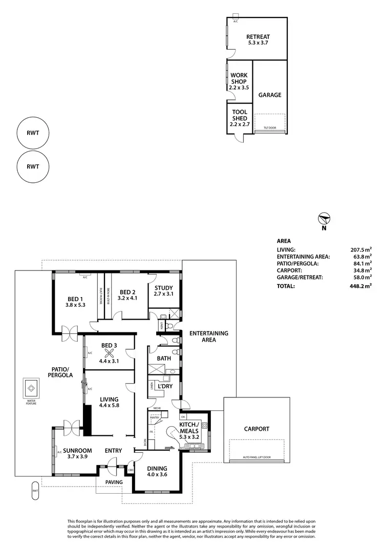 Floorplan of Homely house listing, 4 West Terrace, Strathalbyn SA 5255