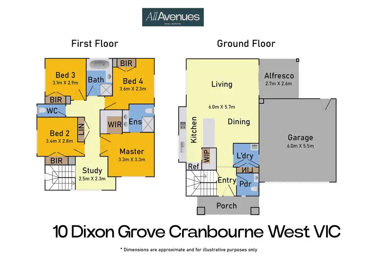 Floorplan of Homely house listing, 10 Dixon Grove, Cranbourne West VIC 3977