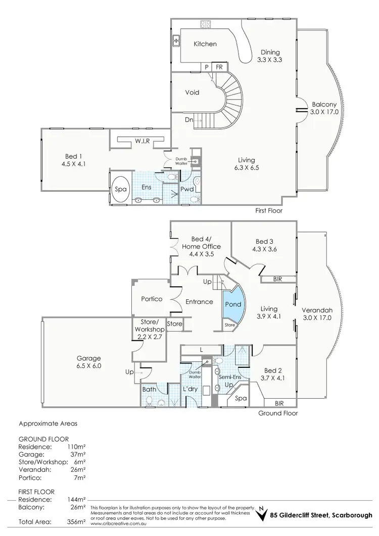 Floorplan of Homely house listing, 85 Gildercliffe Street, Scarborough WA 6019