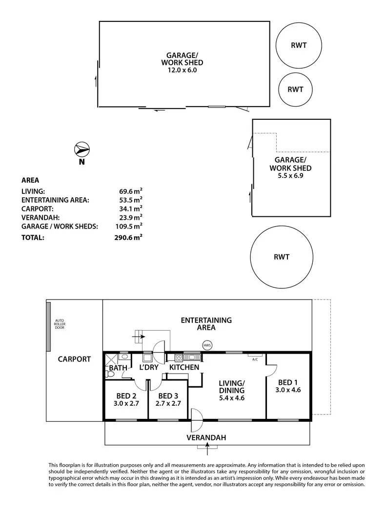 Floorplan of Homely house listing, 18 Nottage Road, Meadows SA 5201
