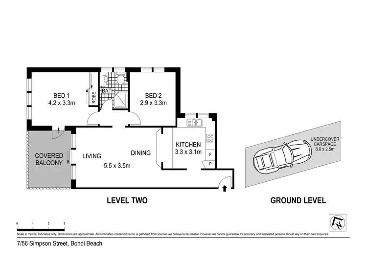 Floorplan of Homely apartment listing, 7/56 Simpson Street, Bondi Beach NSW 2026