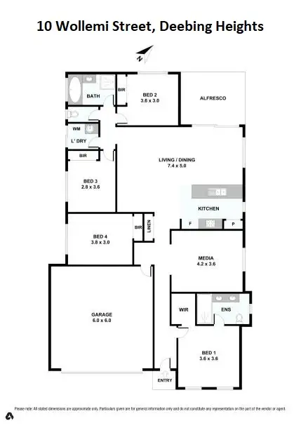 Floorplan of Homely house listing, 10 Wollemi Street, Deebing Heights QLD 4306