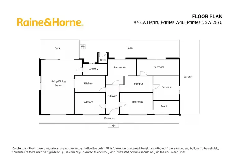 Floorplan of Homely house listing, 9761A Henry Parkes Way, Parkes NSW 2870