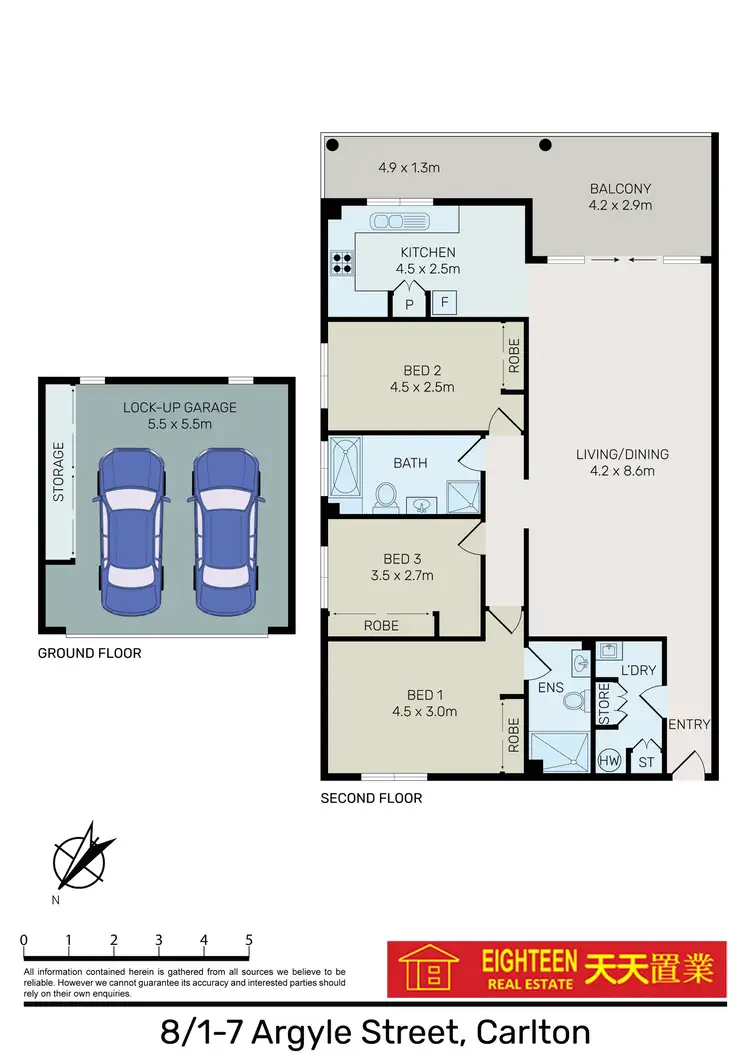Floorplan of Homely apartment listing, 8/1-7 Argyle Street, Carlton NSW 2218