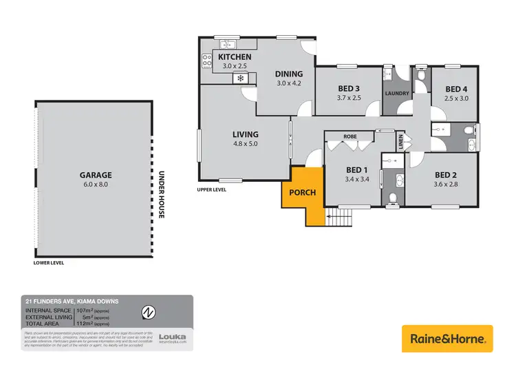 Floorplan of Homely house listing, 21 Flinders Avenue, Kiama Downs NSW 2533