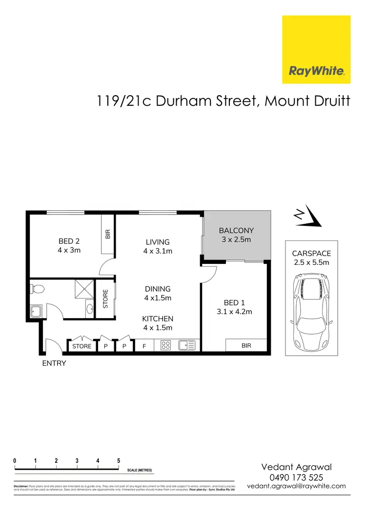Floorplan of Homely apartment listing, 119/21C Durham Street, Mount Druitt NSW 2770