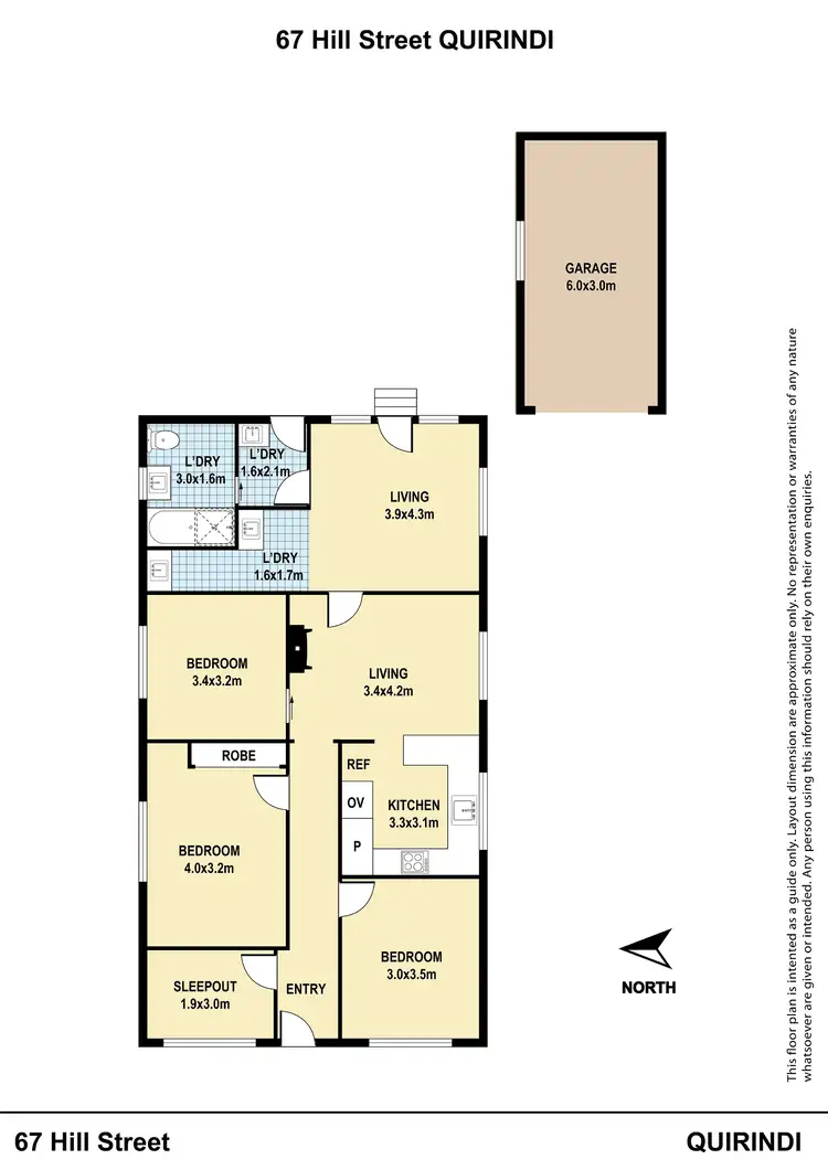 Floorplan of Homely house listing, 67 Hill Street, Quirindi NSW 2343