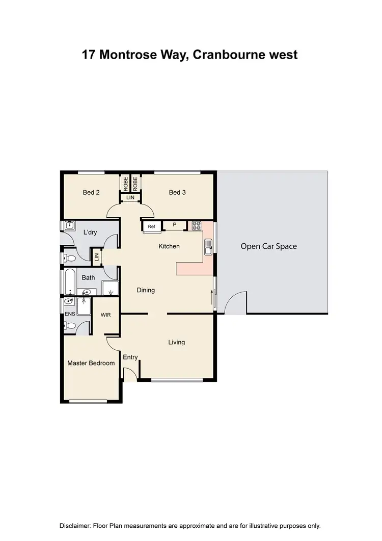 Floorplan of Homely house listing, 17 Montrose Way, Cranbourne West VIC 3977