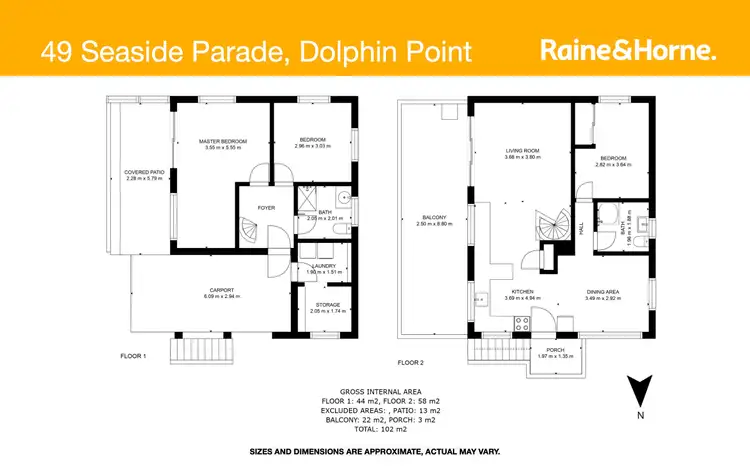 Floorplan of Homely house listing, 49 Seaside Parade, Dolphin Point NSW 2539