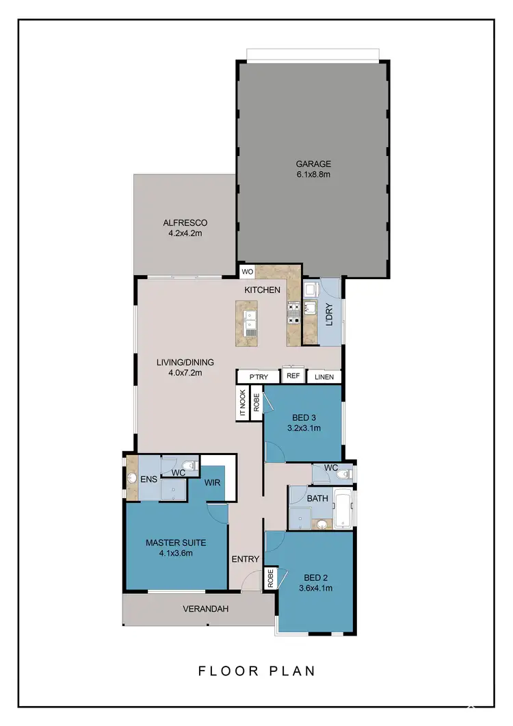 Floorplan of Homely house listing, 76 Veterans Drive, Byford WA 6122
