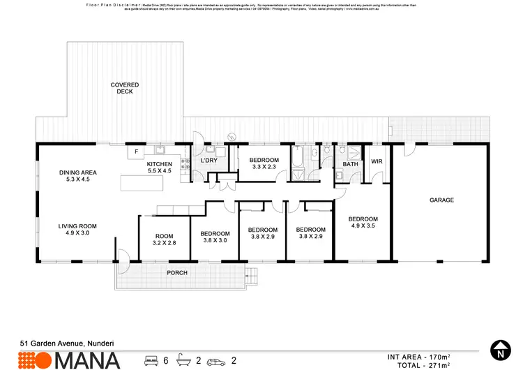 Floorplan of Homely house listing, 51 Garden Avenue, Nunderi NSW 2484