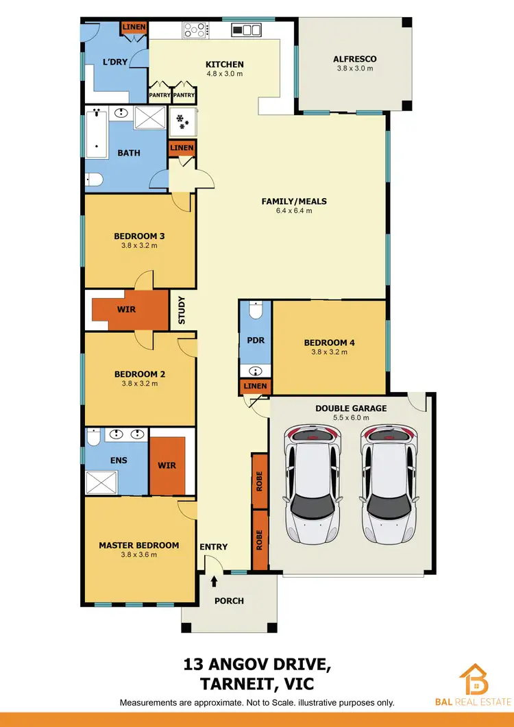 Floorplan of Homely house listing, 13 Angove Drive, Tarneit VIC 3029