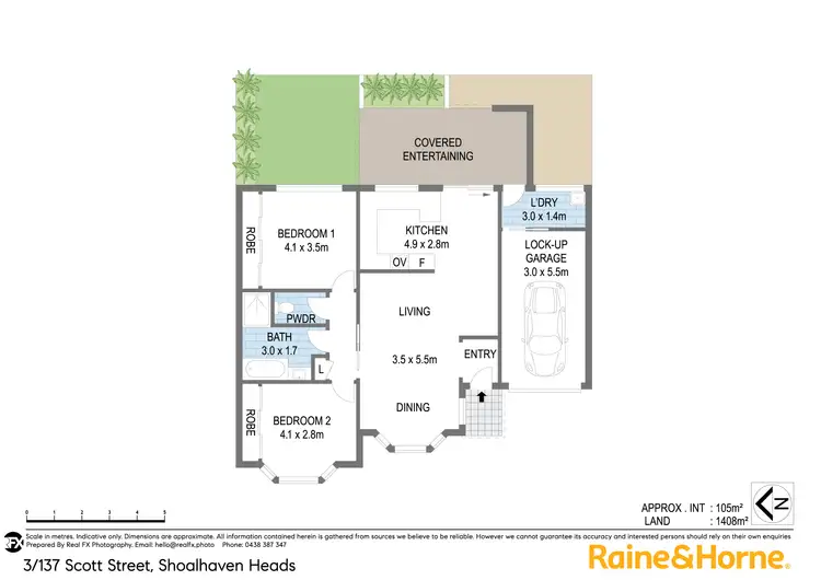 Floorplan of Homely villa listing, 3/137 Scott Street, Shoalhaven Heads NSW 2535