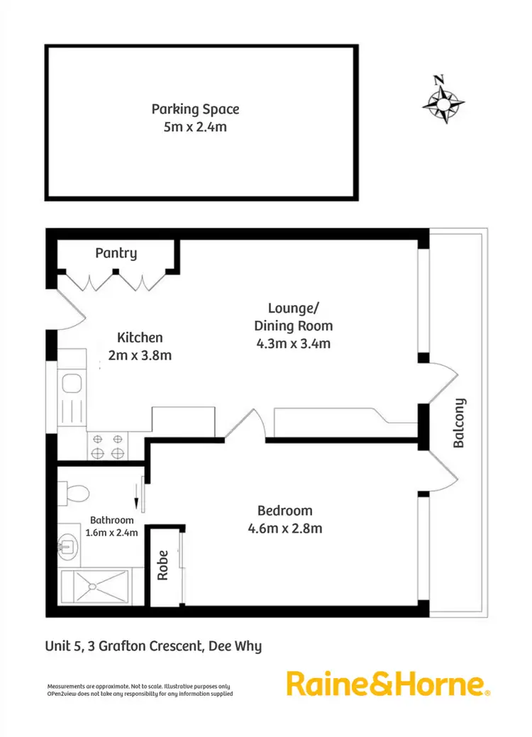 Floorplan of Homely apartment listing, 5/3 Grafton Crescent, Dee Why NSW 2099