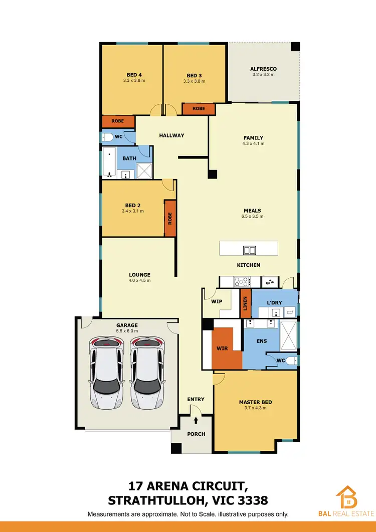 Floorplan of Homely house listing, 17 Arena Circuit, Strathtulloh VIC 3338