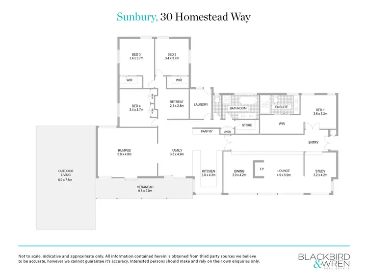 Floorplan of Homely house listing, 30 Homestead Way, Sunbury VIC 3429