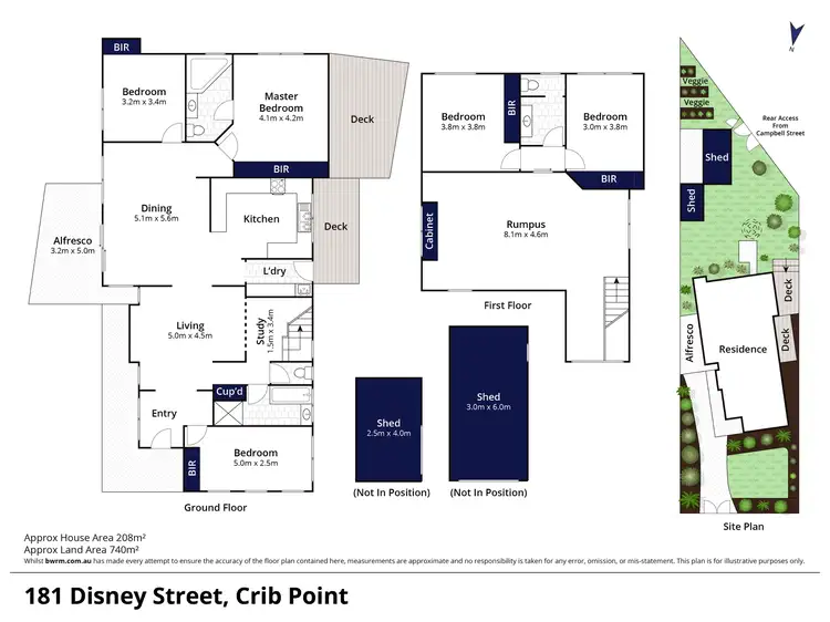 Floorplan of Homely house listing, 181 Disney Street, Crib Point VIC 3919