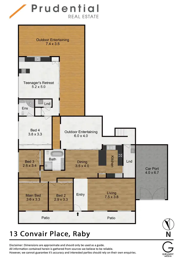 Floorplan of Homely house listing, 13 Convair Place, Raby NSW 2566