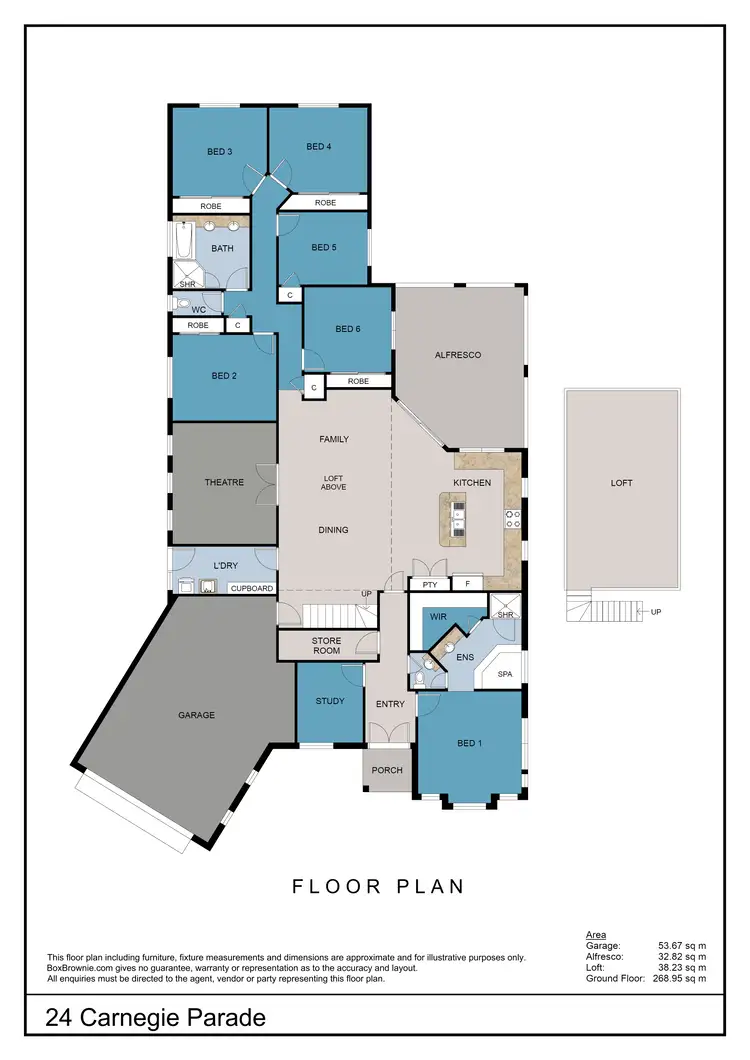 Floorplan of Homely house listing, B303/572 Carnegie Parade, Success WA 6164