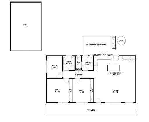 Floorplan of Homely house listing, 131 Esplanade, Coffin Bay SA 5607