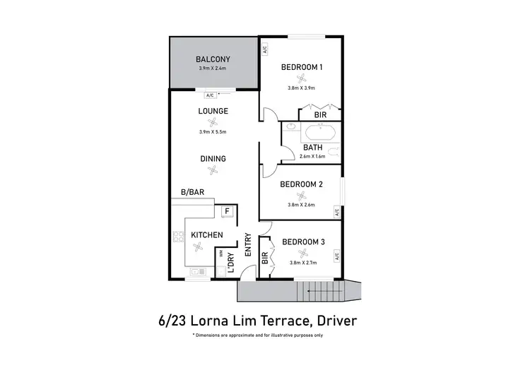 Floorplan of Homely unit listing, 6/23 Lorna Lim Terrace, Driver NT 830