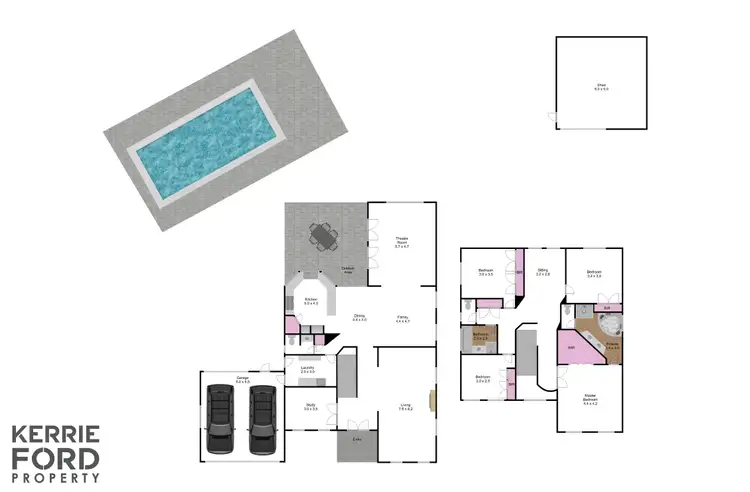 Floorplan of Homely house listing, 8 Nicholas Court, Traralgon VIC 3844