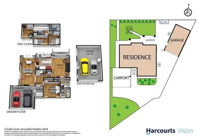 Floorplan of Homely house listing, 5 Suda Court, Avondale Heights VIC 3034