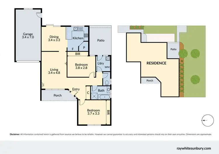 Floorplan of Homely unit listing, 10/46 Mitchells Lane, Sunbury VIC 3429