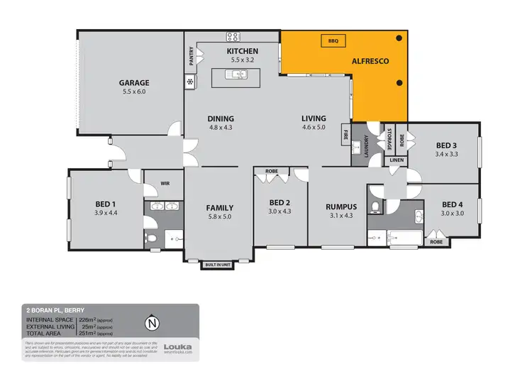Floorplan of Homely house listing, 2 Boran Place, Berry NSW 2535