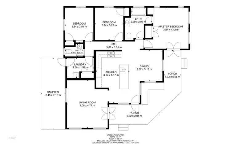 Floorplan of Homely house listing, 1 Hindley Street, Currajong QLD 4812