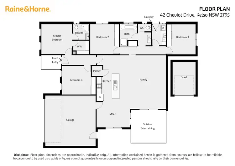 Floorplan of Homely house listing, 42 Cheviot Drive, Kelso NSW 2795