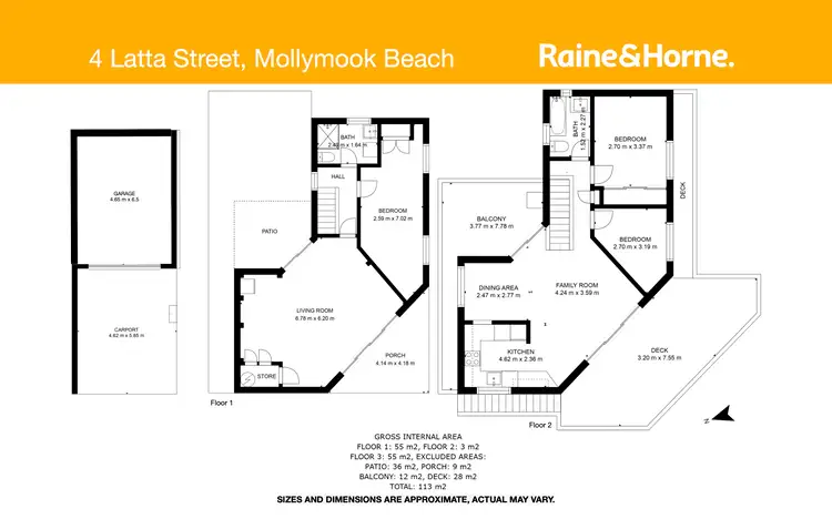 Floorplan of Homely house listing, 4 Latta Street, Mollymook Beach NSW 2539
