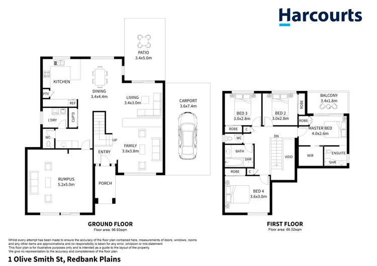Floorplan of Homely house listing, 1 Olive Smith Street, Redbank Plains QLD 4301