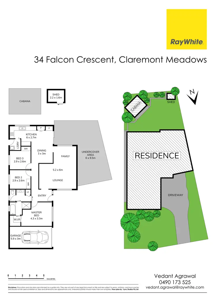 Floorplan of Homely house listing, 34 Falcon Crescent, Claremont Meadows NSW 2747