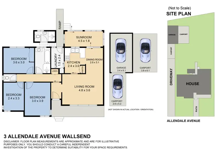 Floorplan of Homely house listing, 3 Allendale Avenue, Wallsend NSW 2287