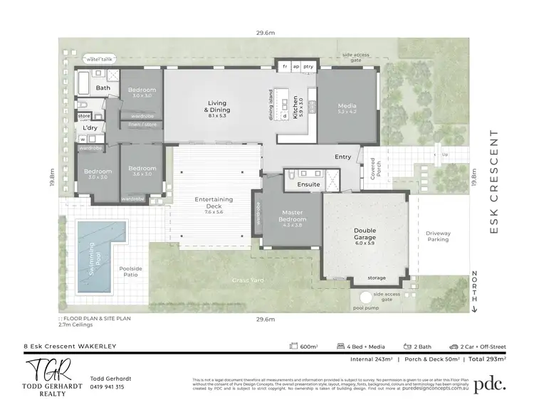 Floorplan of Homely house listing, 8 Esk Crescent, Wakerley QLD 4154