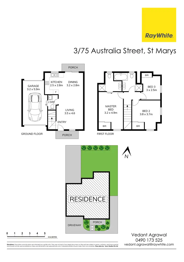 Floorplan of Homely townhouse listing, 3/75 Australia Street, St Marys NSW 2760