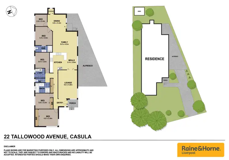 Floorplan of Homely house listing, 22 Tallowood Avenue, Casula NSW 2170