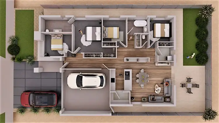 Floorplan of Homely house listing, 61 MERCANTOUR BOULEVARD, Tarneit VIC 3029
