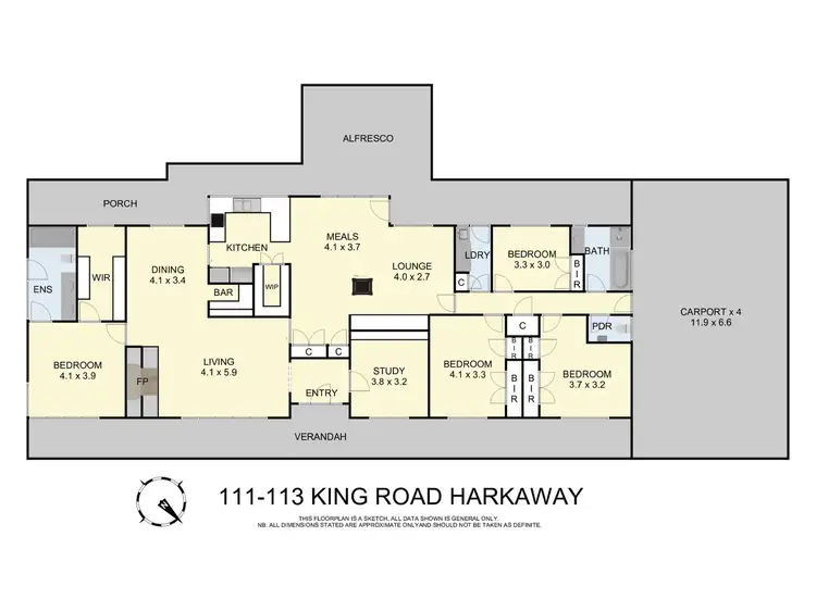 Floorplan of Homely house listing, 111-113 King Road, Harkaway VIC 3806
