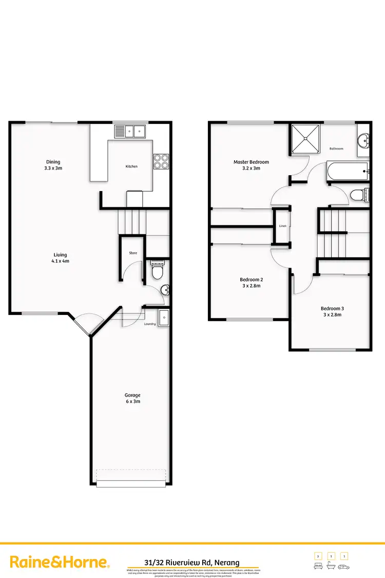 Floorplan of Homely townhouse listing, 31/32 Riverview Road, Nerang QLD 4211