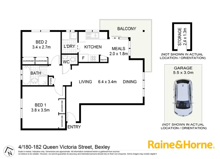 Floorplan of Homely unit listing, 4/180-182 Queen Victoria Street, Bexley NSW 2207